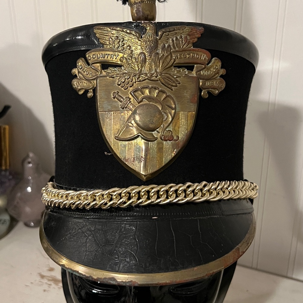 Vintage USMA West Point military academy cadet shako dress hat - Picture 2 of 11